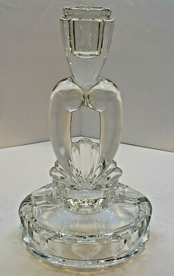 free shipping candle holder Vintage Princess House candelabra sparkle to your table crystal glass engraved princess house