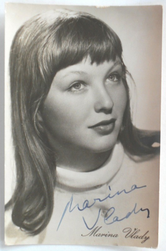 Marina Vlady Original Signiert â 9x14cm - SammlungsauflÃSung !!!