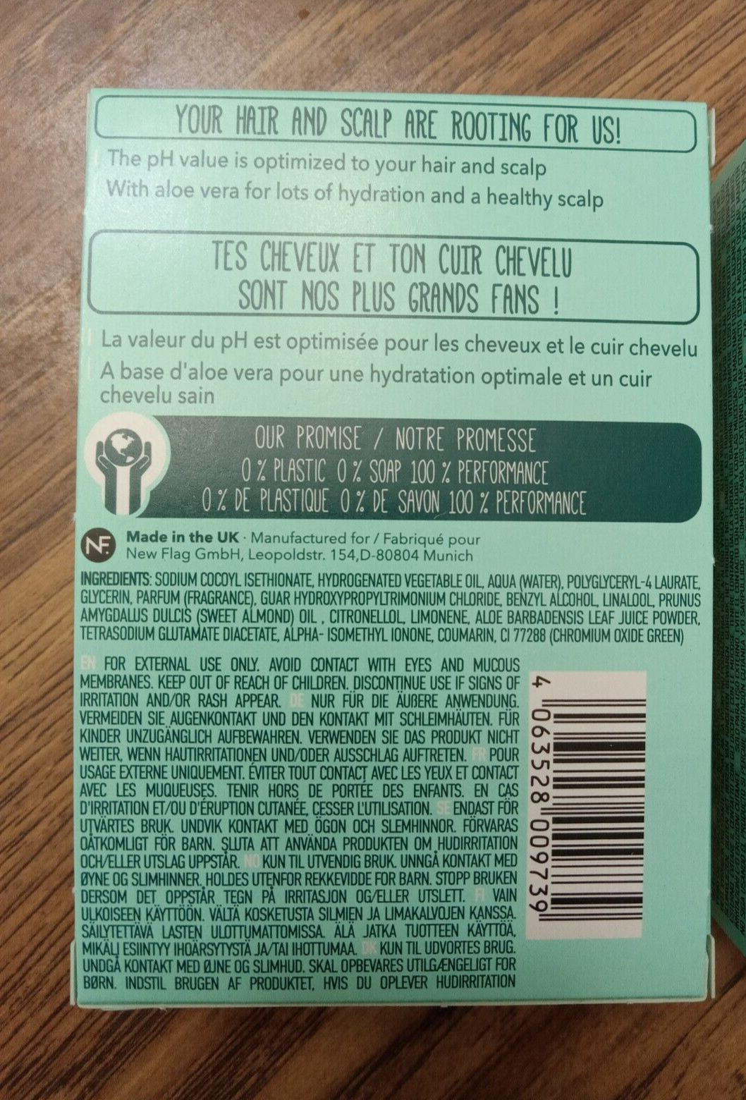 FOAMIE Aloe You Vera Much Shampoo Bar For Dry Hair With Aloe Vera 2.8 oz. NEW