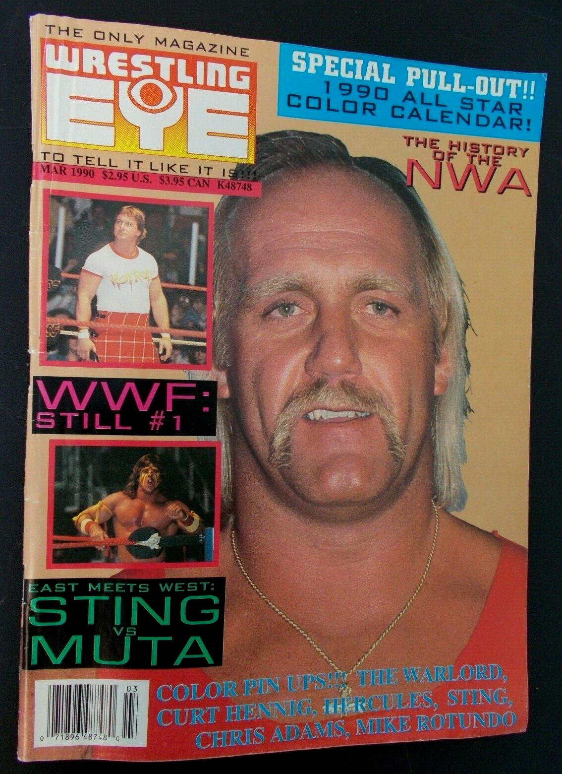 Terry Funk signed autograph Egg Suckin Dog Wrestling Eye Magazine JSA WWF WWE