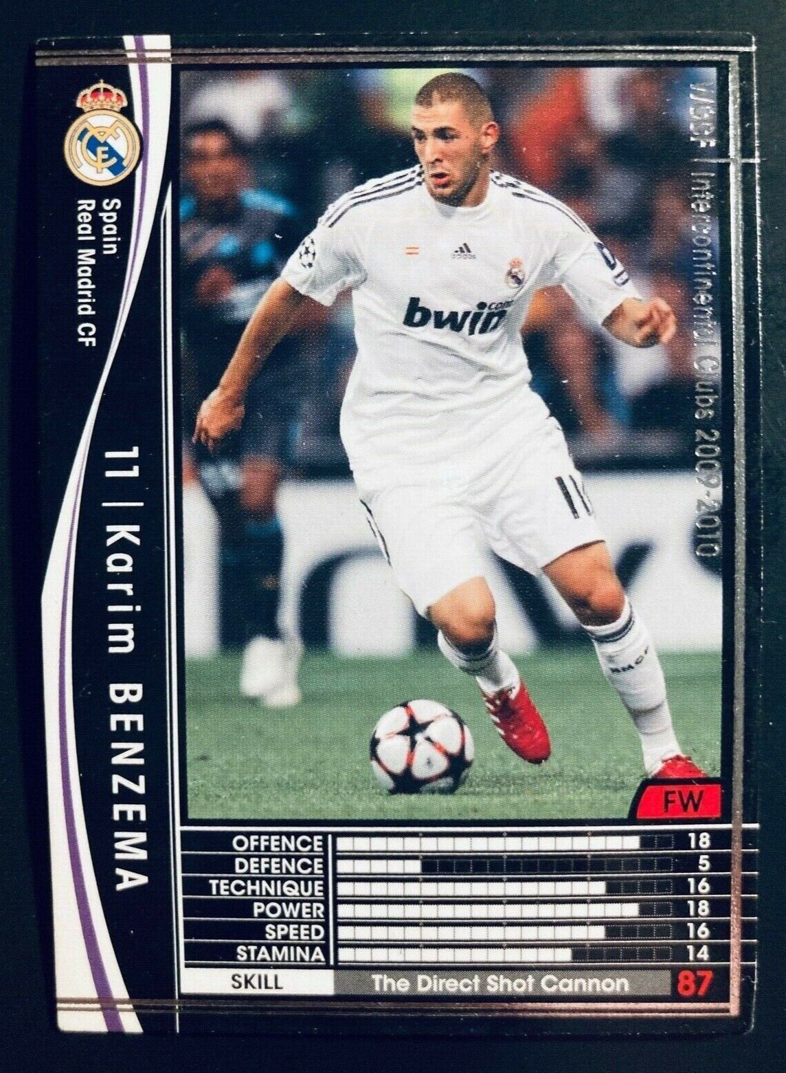 2009-10 Panini WCCF Karim Benzema Black first Real Madrid