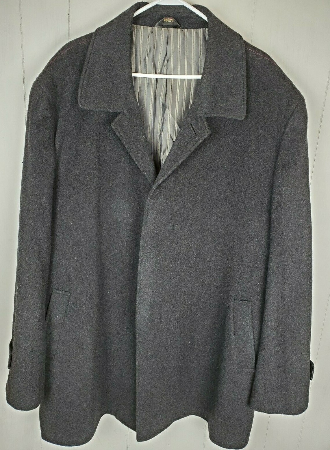 ジャケット・アウター Na.e Wool&Cashmere Button Coat Montefino Coat Men's Gray Russel Wool/Cashmere Italian sz