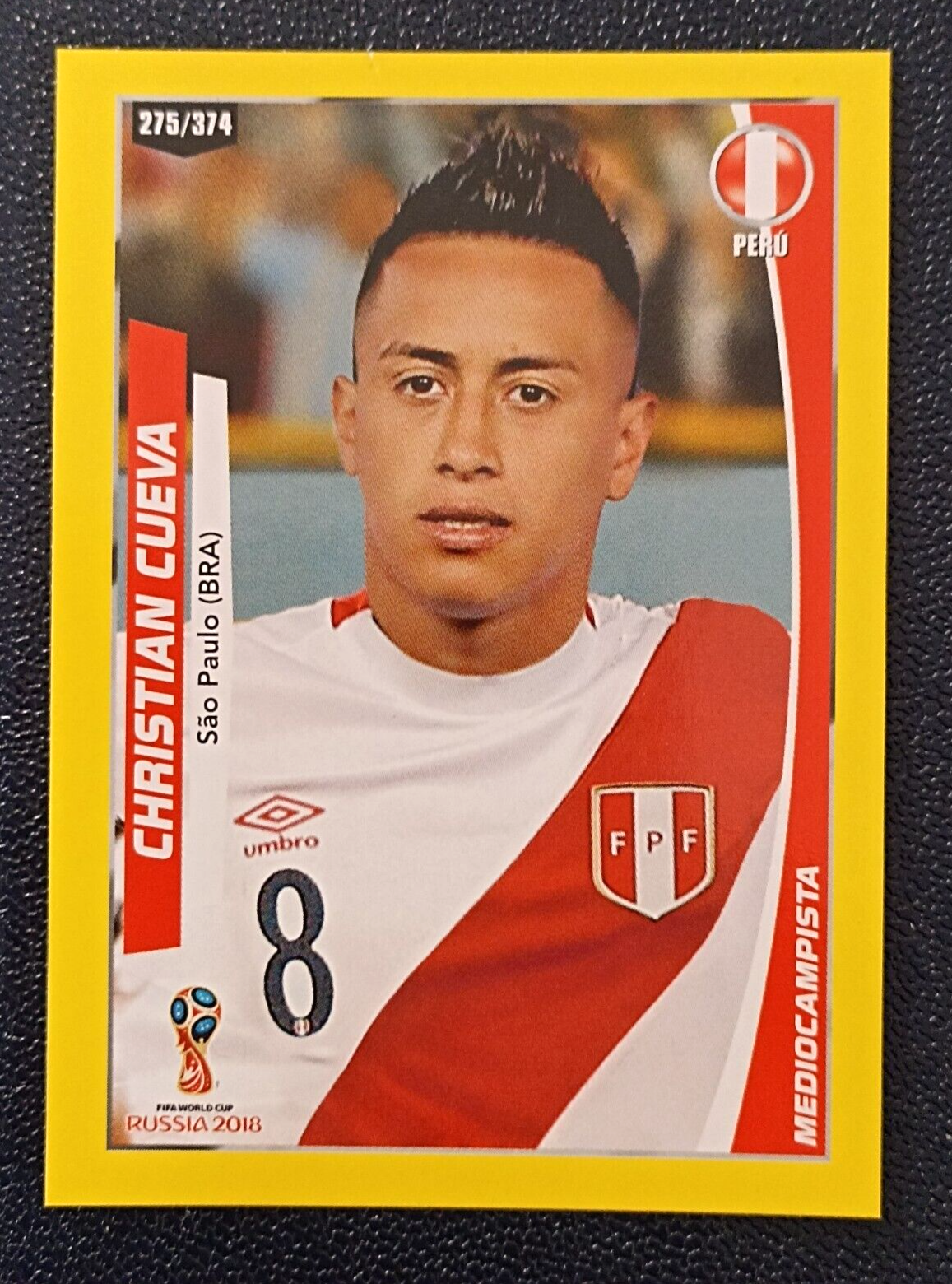 RUSSIA 2018 3R CARD #275 CHRISTIAN CUEVA FIFA WORLD CUP