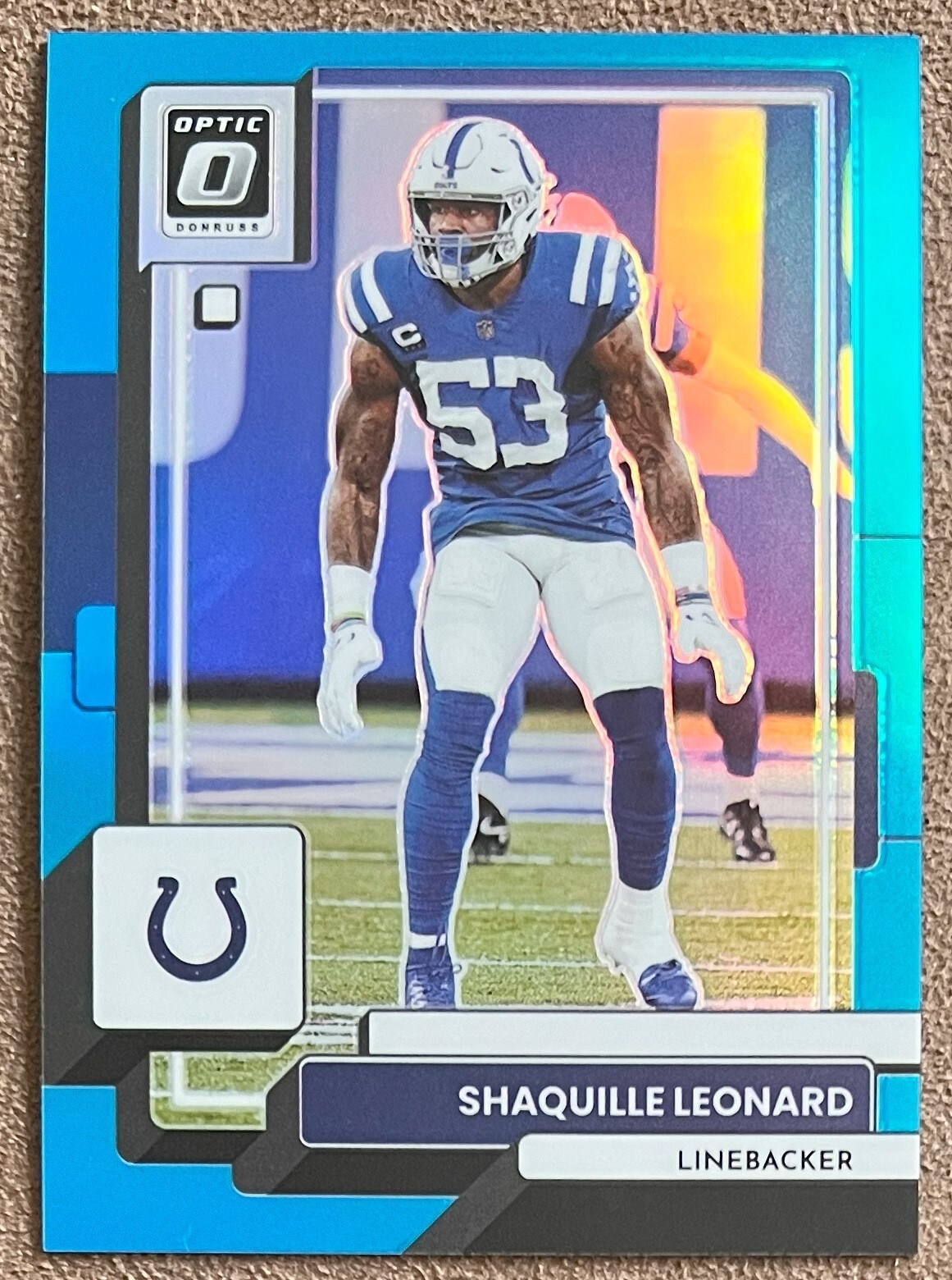 Shaquille Leonard 2022 Donruss Optic Aqua Prizm #85 /299