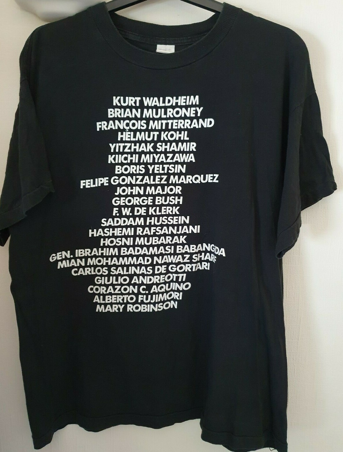 David Byrne: Uh-Oh - RARE 1992 Vintage Tour LARGE/MEDIUM? T