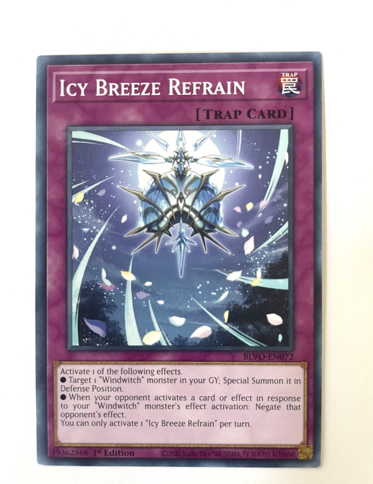 Icy Breeze Refrain - BLVO-EN072  - Common - 1st Edition - M/NM - YuGiOh!
