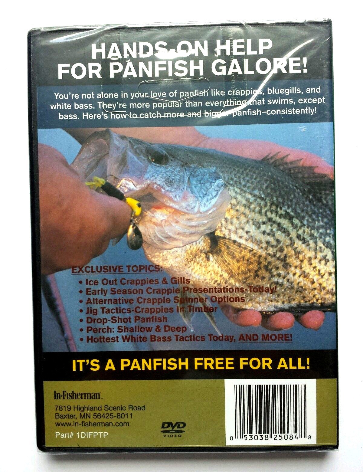 In-Fisherman Primetime Panfish DVD FREE RULER Fishing Crappies Gills Perch Bass