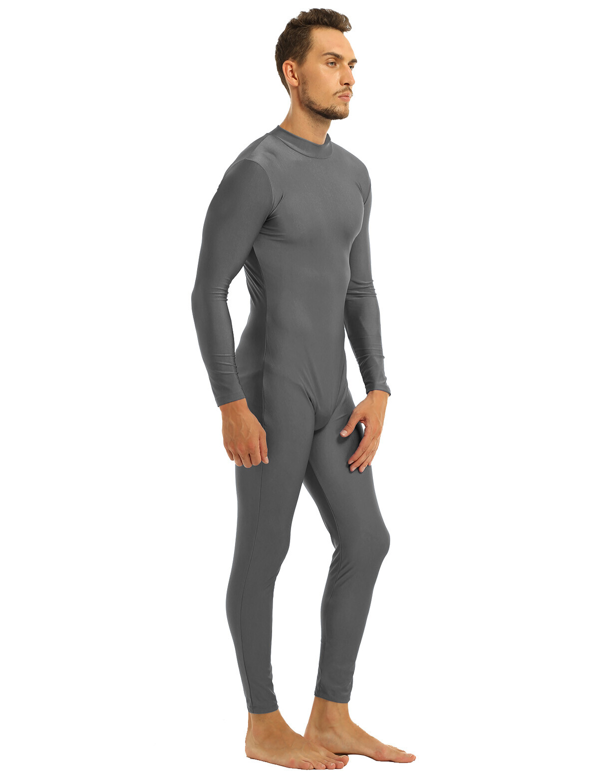 Men's Spandex Full Body SkinTight Tank Unitards Bodysuit Catsuit Dance