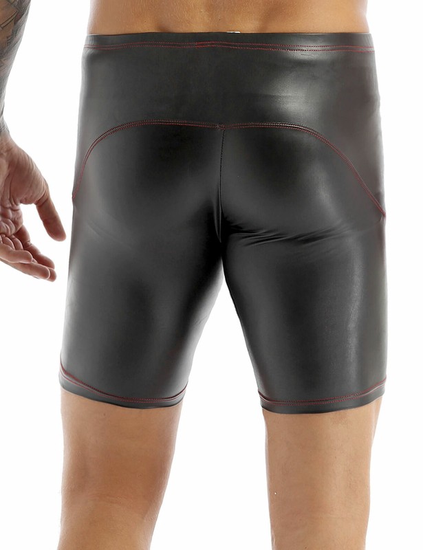 Herren Boxershorts Schnürung Unterwäsche Trunks Glänzend Boxer Briefs Badehose E - Foto 12