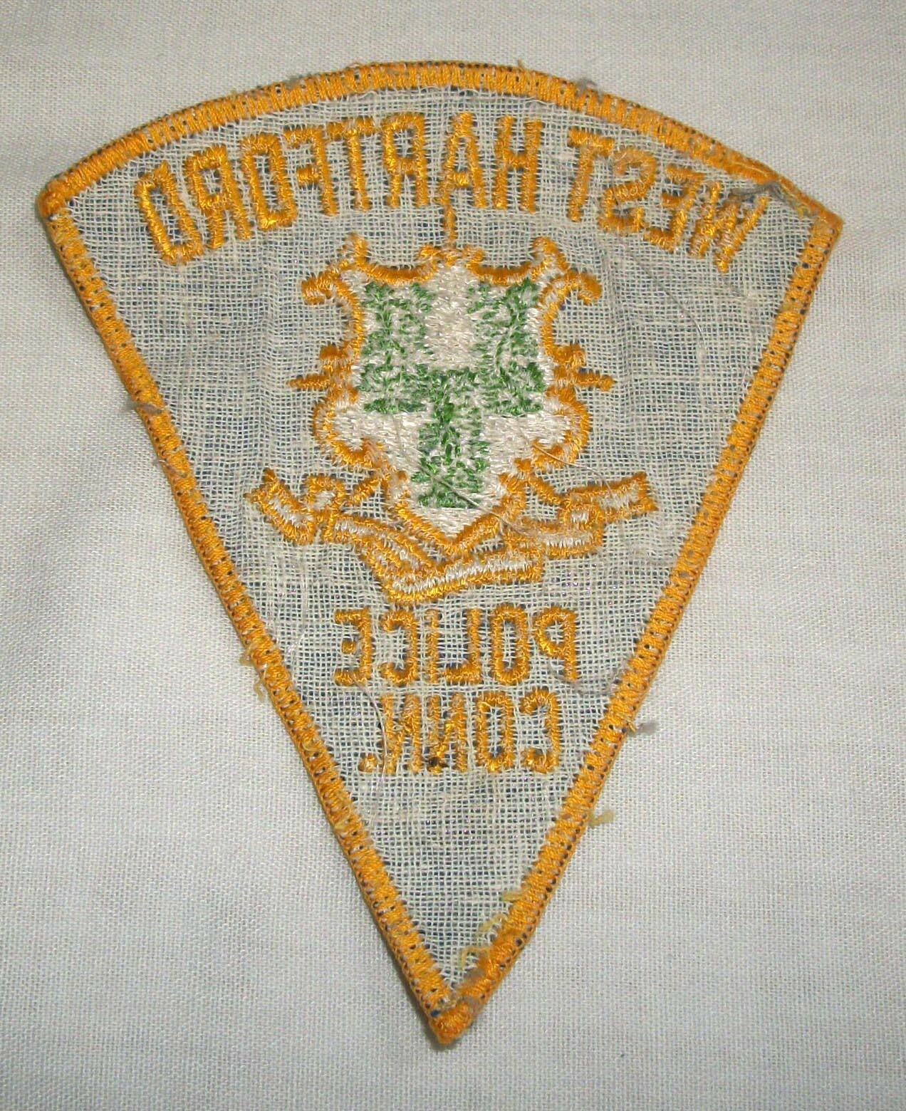 Vintage Embroidered West Hartford Police Patch Conn. Connecticut