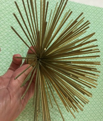 TWO's COMPANY Wall Art Statement Spikes Decor Industrial  7'' wide X 4'' high