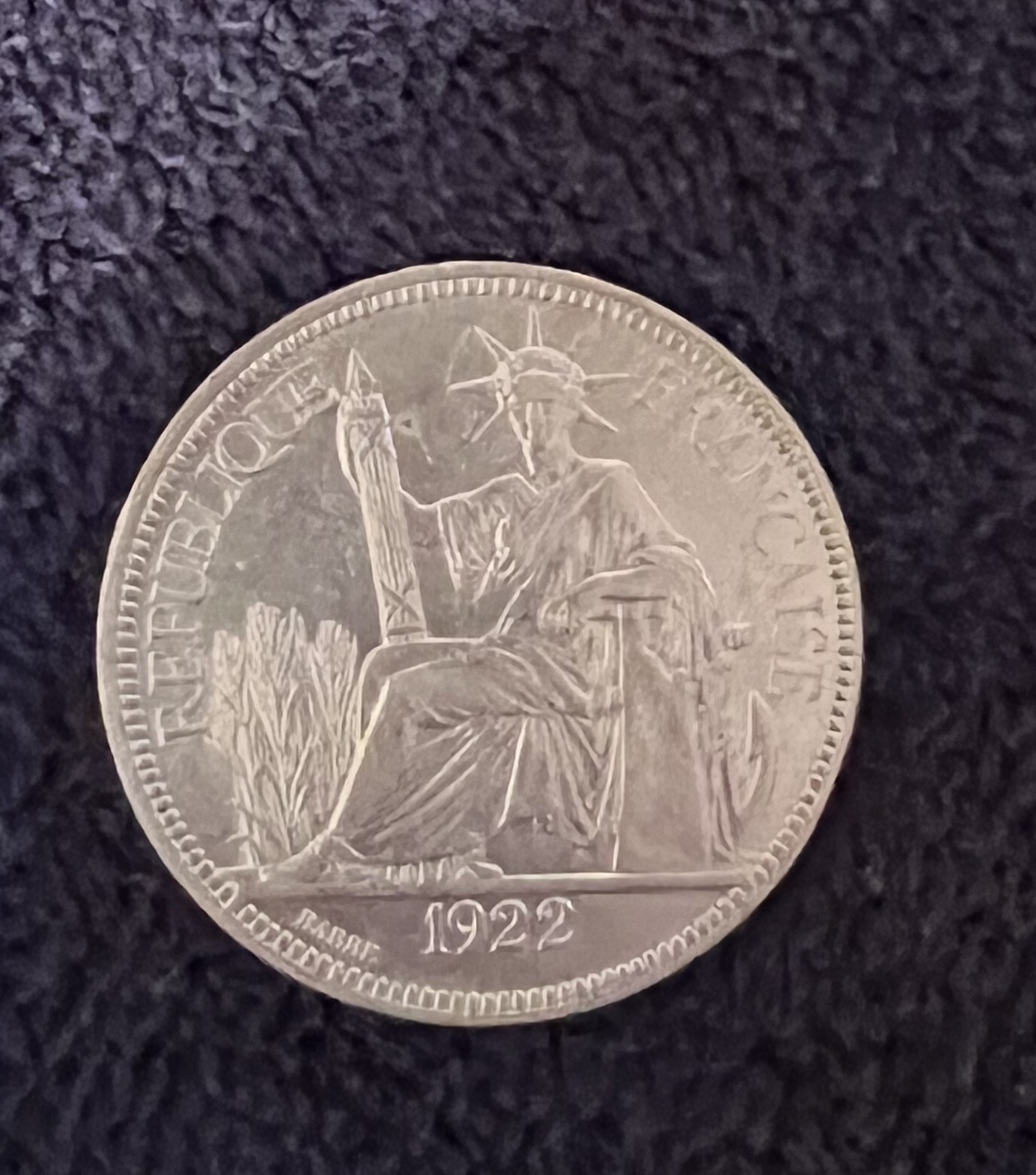 ファング ティエン - 古代中国の銀貨 1922H French Indo-China Piastre Silver Coin | eBay