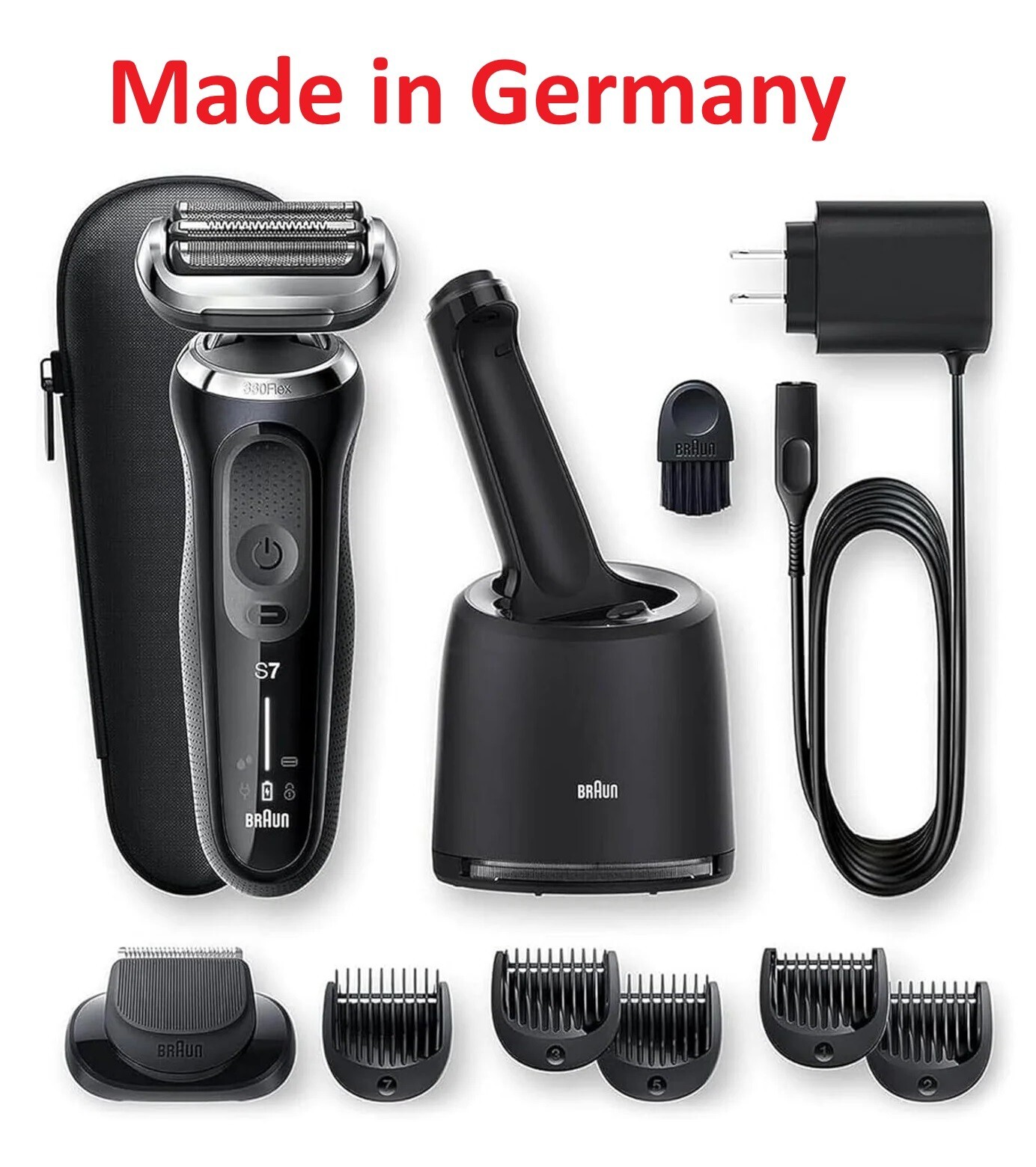 Braun 7075cc Series 7 Men Shaver with SmartCare Center Precision Beard Trimmer ✅