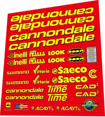 vintage cannondale decals