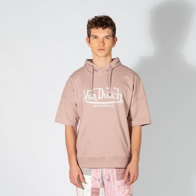 

Мужское худи Von Dutch Originals Manpreet SS темно-розовый, Бежевый