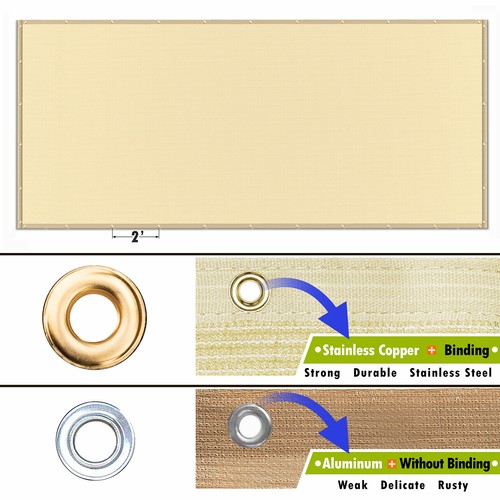 ColourTree Pergola Sun Shade Cover Universal Replacement Canopy,Red