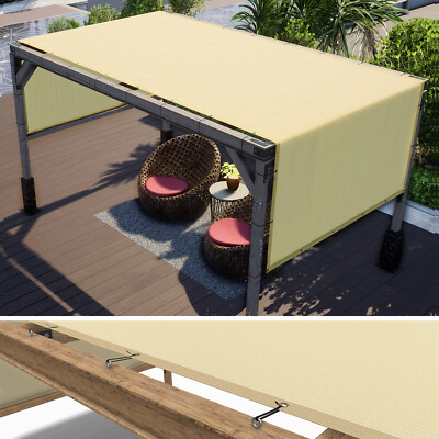 ColourTree Pergola Sun Shade Cover Universal Replacement Canopy,Beige