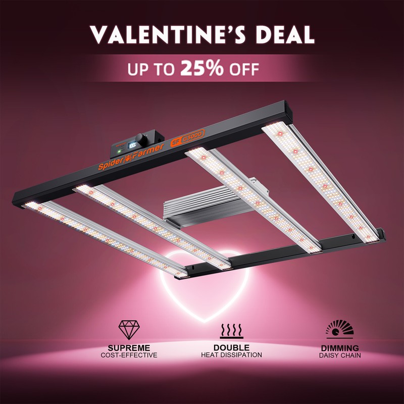 Spider Farmer G3000 Led Grow Light Full Spectrum Hydroponics Indoor Plants