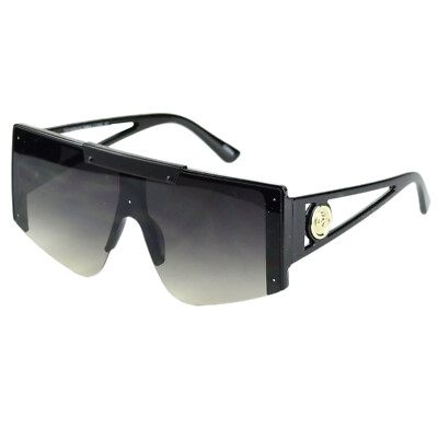 Mens Womens Sunglasses Oversized Shield Fashion Designer Large Shades Flat Top