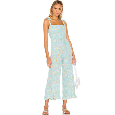 NWT Faithfull The Brand Women's Frankie In Zoe Floral Print Jumpsuit Size XL