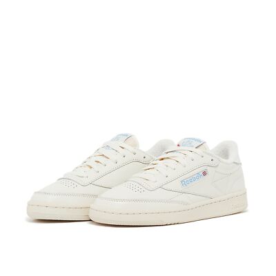 Reebok Club C 85 Vintage GX3687 Chalk Alabaster Blue White Leather Women's 6-10