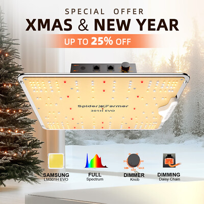 Spider Farmer SF1000EVO Samsung LM301H EVO LED Grow Light Full Spectrum Indoor
