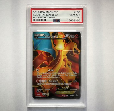 14 Pokemon Xy 69 106 Mega Charizard Ex Holo Flashfire Psa 10 Tray 0 Toys Hobbies Lucotte France Collectible Card Games