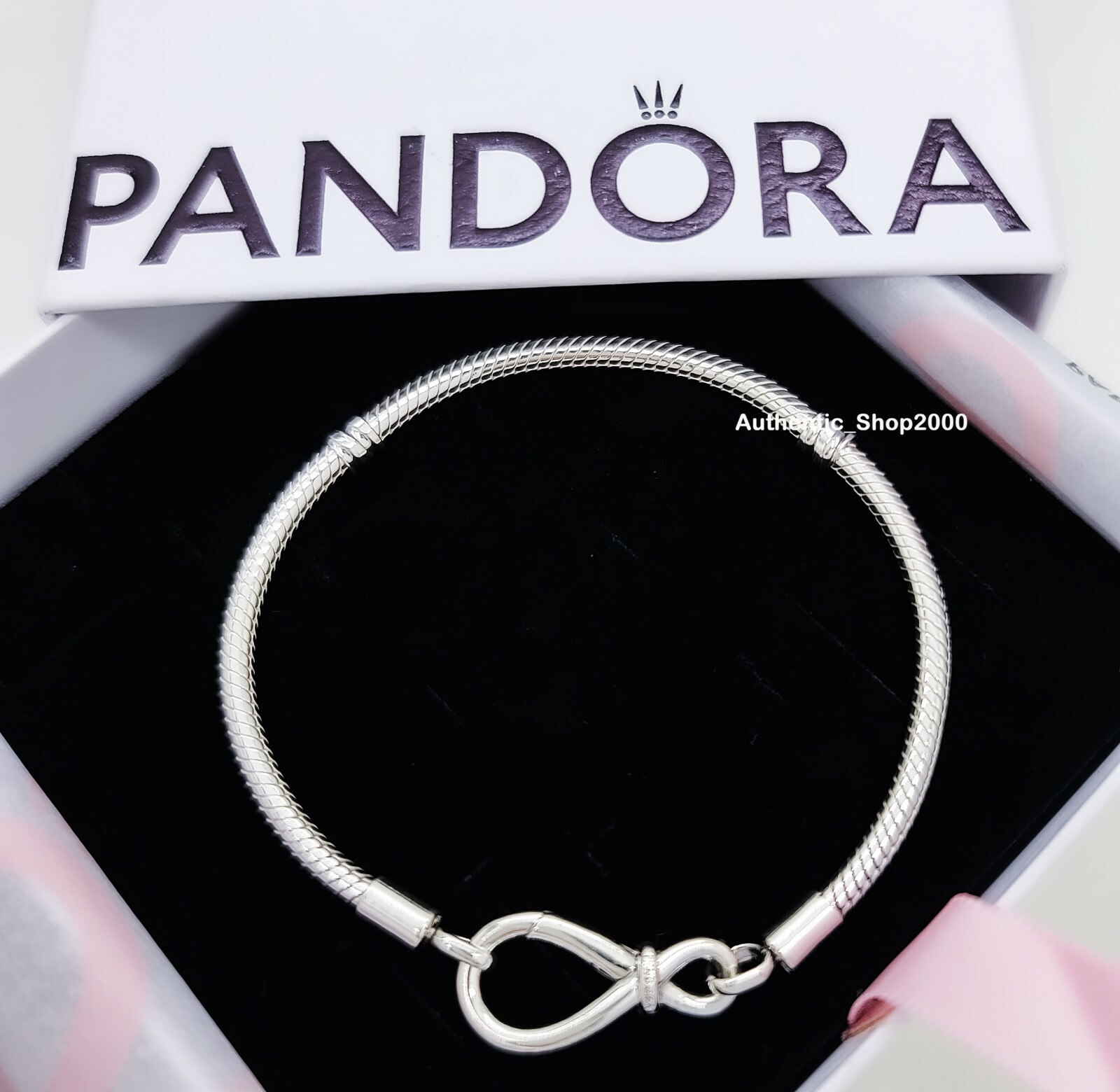 NEW 100% Authentic PANDORA Moments Infinity Knot Snake Chain NEW 100% Authentic PANDORA Moments Infinity Knot Snake Chain