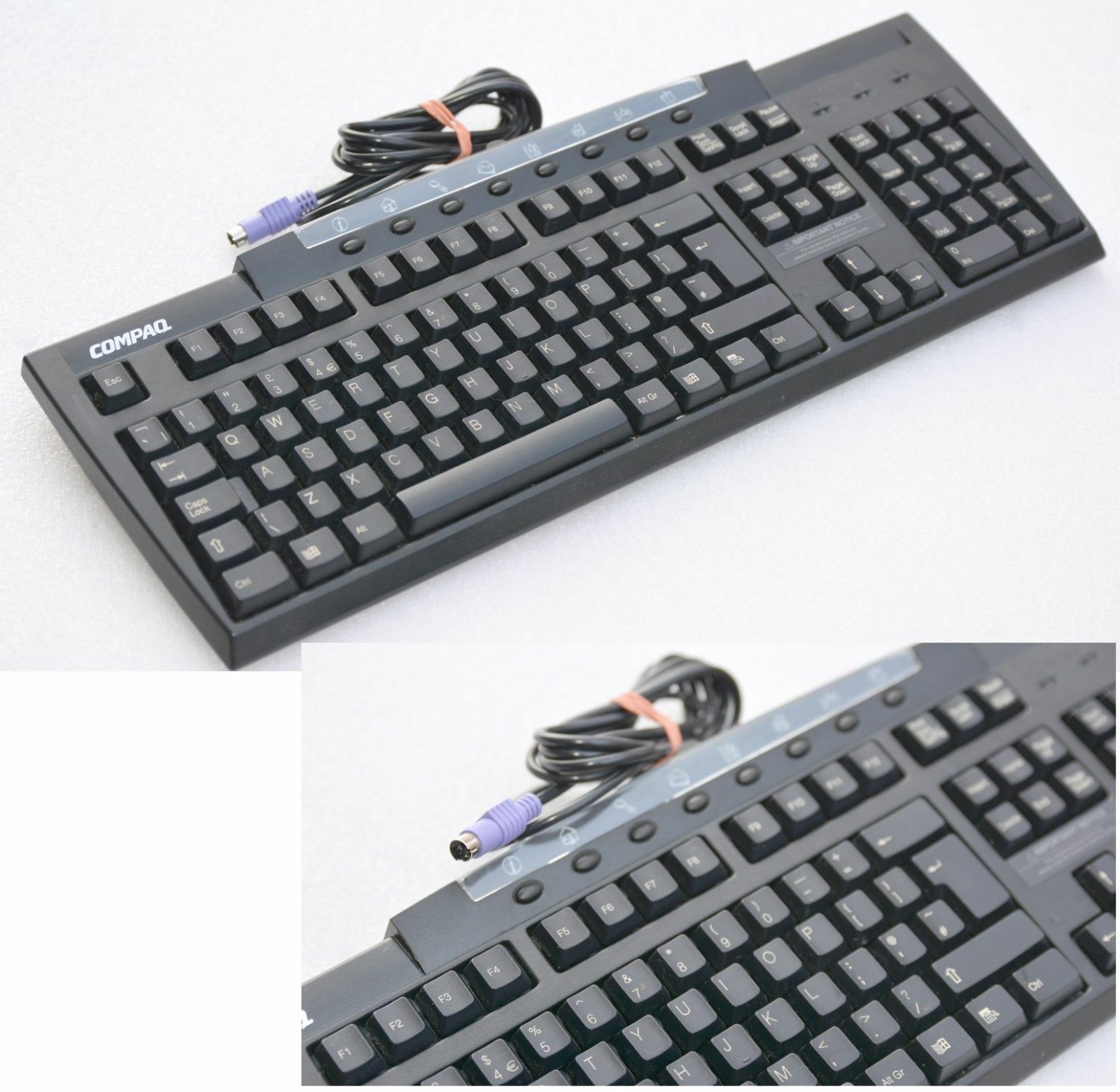 Clavier Vintage COMPAQ AZERTY Pour Windows 95 - Neuf Sous Blister - Port PS/2