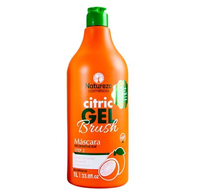 Citric Gel Progressive Brush Recontructor Hair Mask Vita C - Natureza Cosmetics