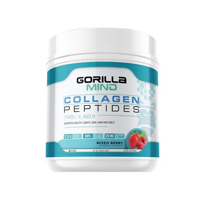Gorilla Mind Collagen Peptides Mixed Berry