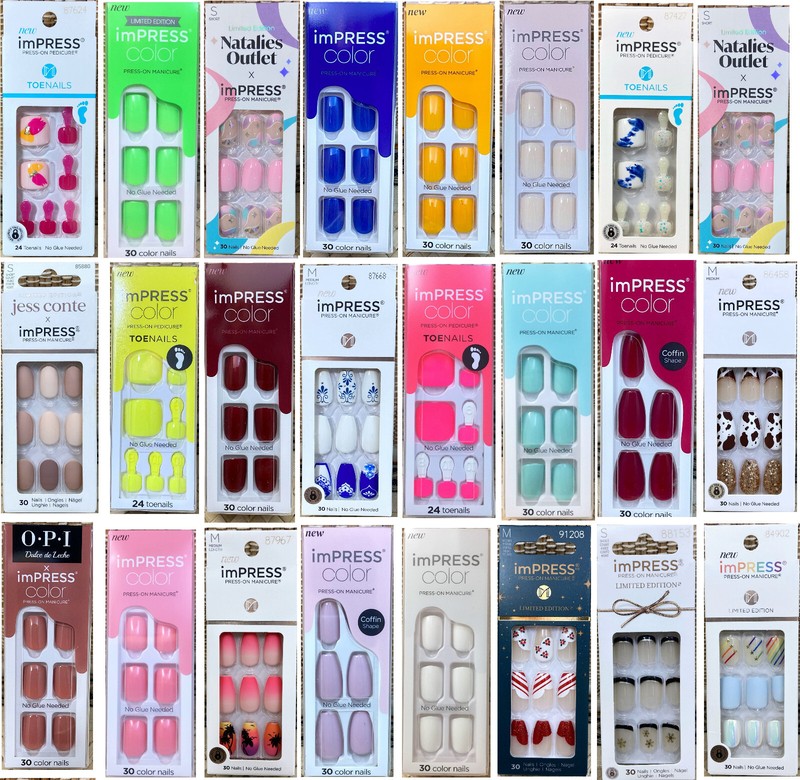 Kiss imPress Pure Fit nails.  Choose your colors &