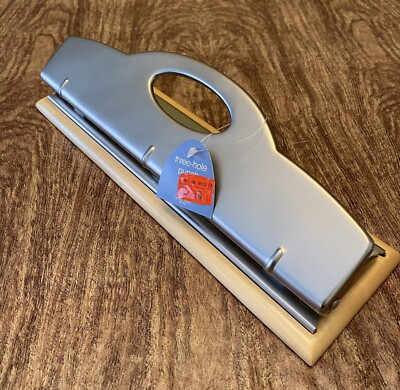 Michael Graves Three-Hole 12  Paper Punch Wood Metal Target 2003