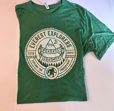 Animal Kingdom Green Everest Explorer Base Camp 2XL TShirt Disney Parks