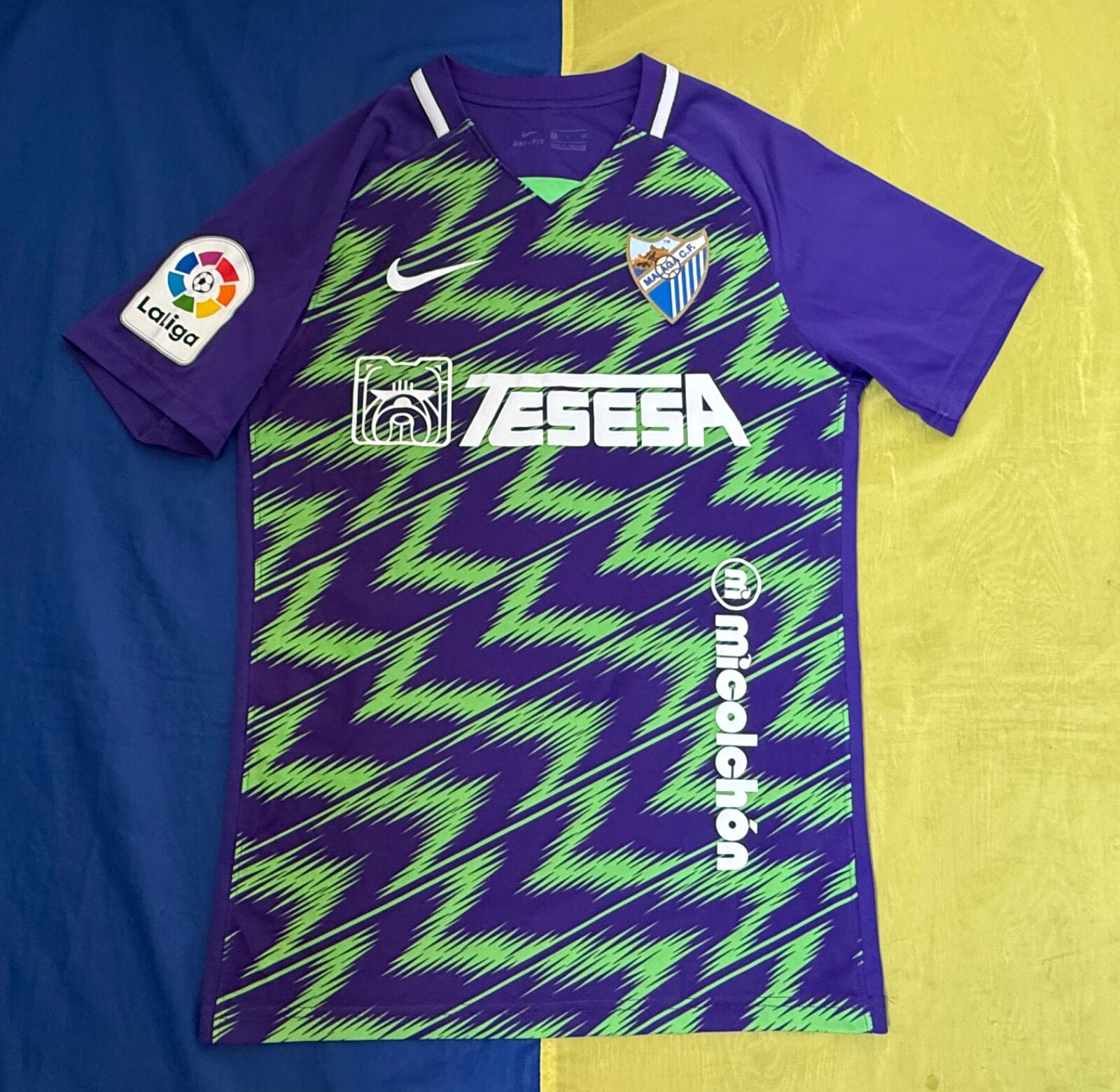 MALAGA 2020-2021 AWAY SOCCER JERSEY FOOTBALL SHIRT NIKE Sz