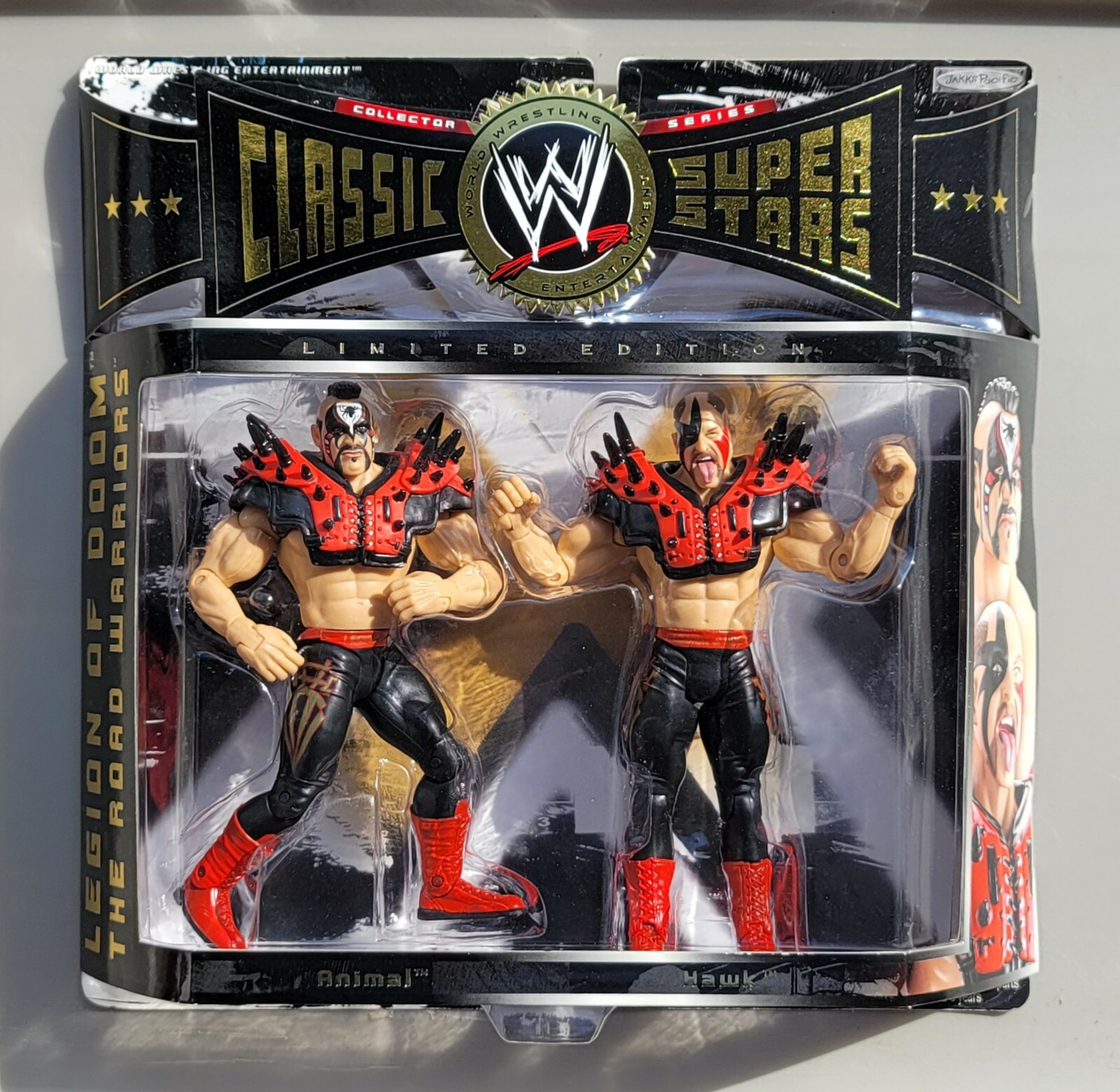 Road Warriors animal Hawk サイン入りフィギュア Road Warriors animal Hawk サイン入りフィギュア Road Warriors