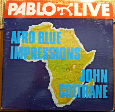 John Coltrane-Afro Blue Impressions 2LP set on Pablo PLUS NICE FREEBIE!