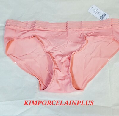 Soma VE Vanishing Edge Stripe Trim HIPSTER Peach Glow MEDIUM Or Large You Pick 