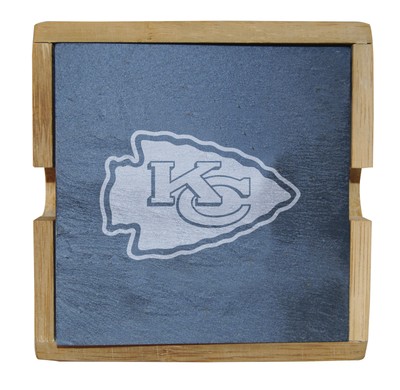 Набор подставок для тарелок Kansas City Chiefs Slate Square