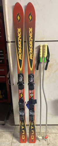 Rossignol 67 Cut 10.4 R Skis 62” Long W/ Fdx 75 Bindings +