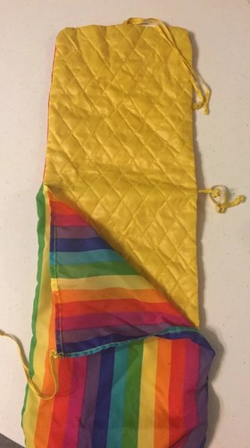 Vintage Hallmark Mattel 1983 Rainbow Brite Sleeping Bag & Star Pillow