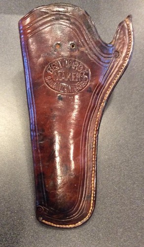 VINTAGE COLT SAA  MAKER MARKED BEN VARGA SAN ANTONIO TEXAS WESTERN HOLSTER