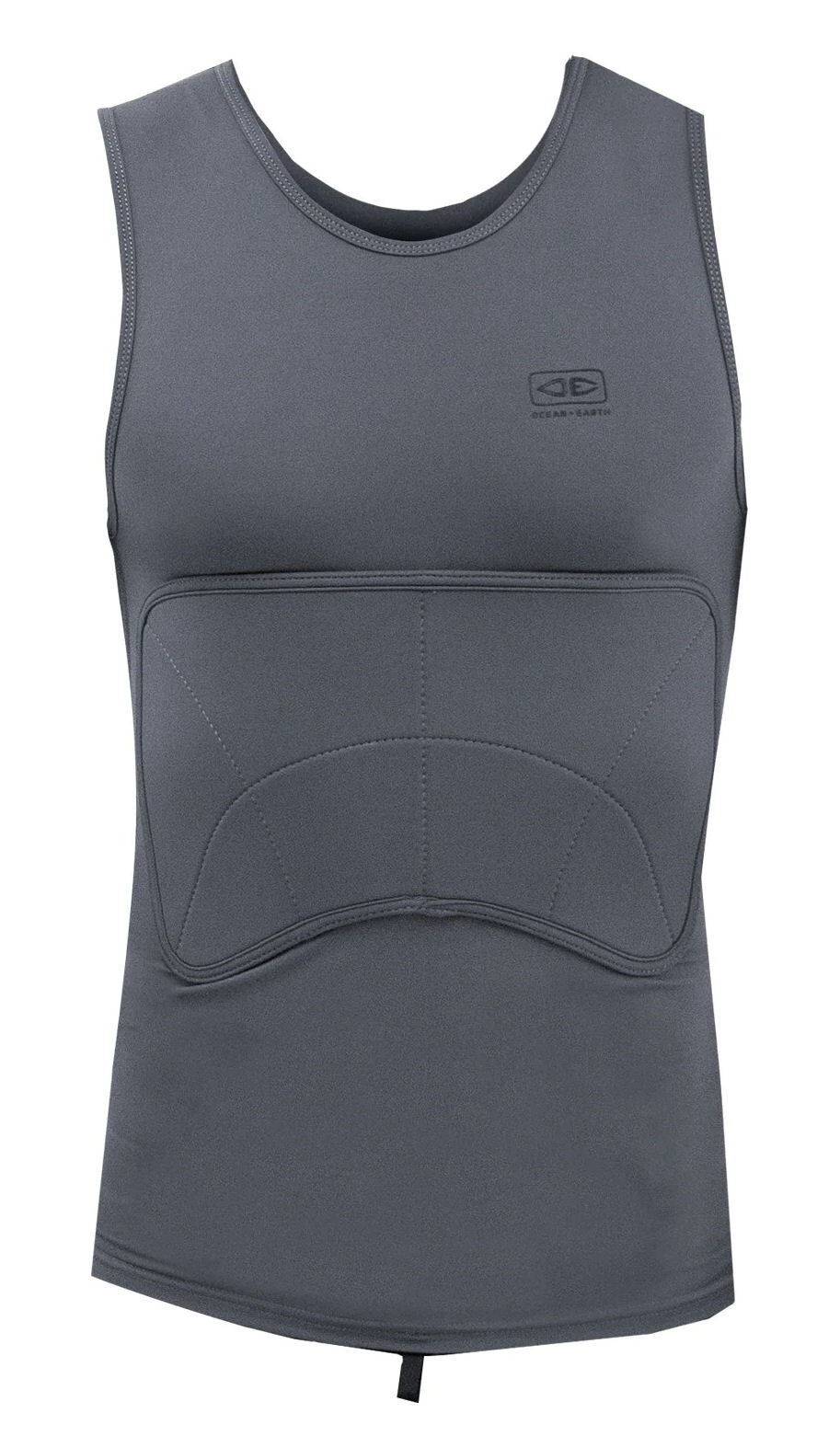 Buy the Ocean and Earth Rib Guard Padded Vest N/S Charcoal