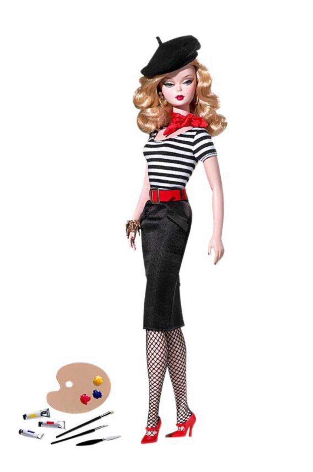 The ARTIST SILKSTONE BARBIE/NRFB/Gold Label 2008- #M4973
