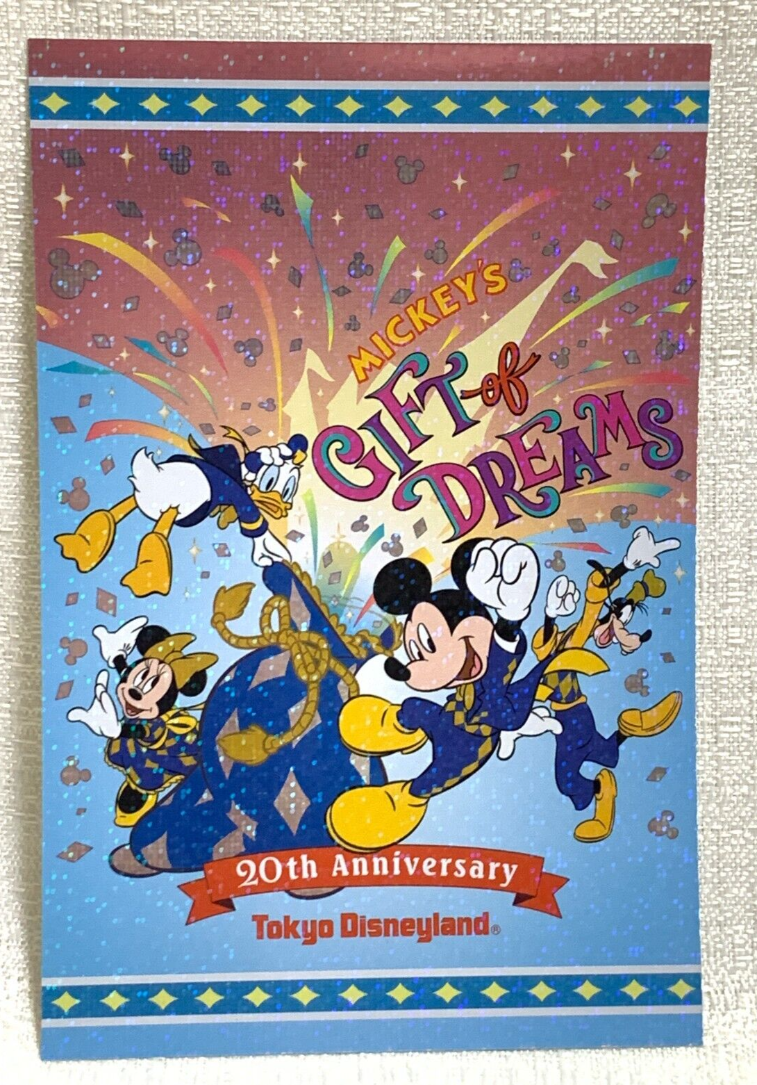 Tokyo Disneyland 20th Anniversary 2003 Mickey Post Card
