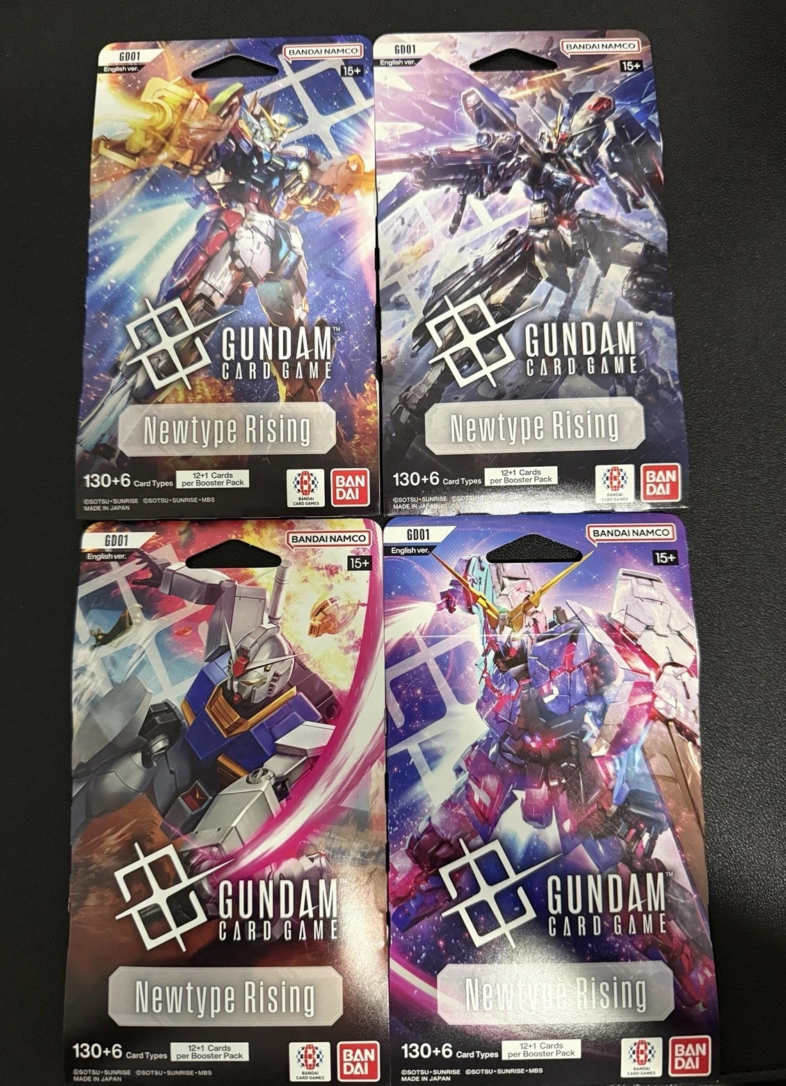 ガンダムカードゲーム Newtype Rising 1カートン　新品 BANDAI 未開封1カートン12BOX ガンダムカードゲーム ブースター