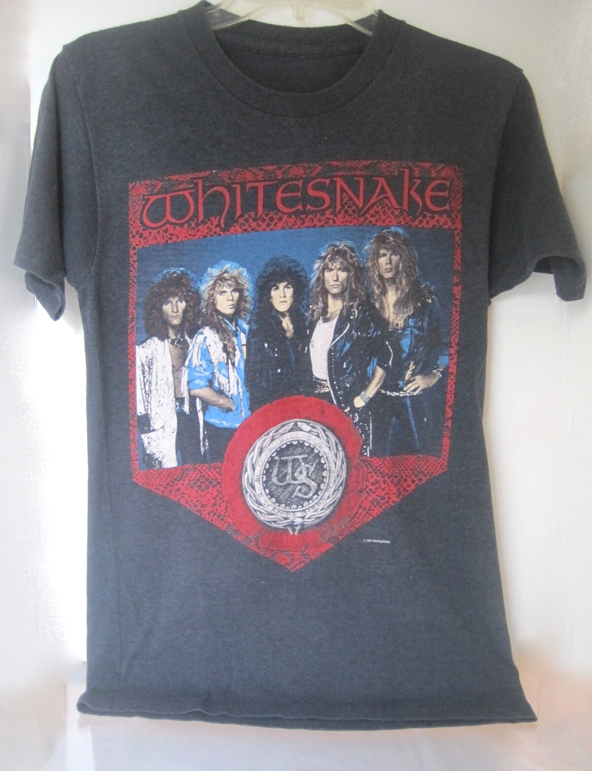 1980s~WHITESNAKE 1987-1988 NORTH AMERICAN TOUR~T-SHIRT SHIRT 1980s~WHITESNAKE 1987-1988 NORTH AMERICAN TOUR~T-SHIRT SHIRT