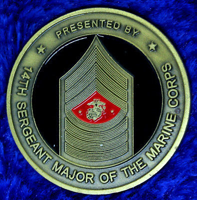 USMC 14th Sergeant Major of the Marine Corps SgtMaj Michael Challenge Coin C-10