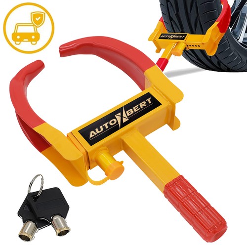 Anti Theft Device Steel Wheel Clamp Tire Lock Car Security Truck Boat Universal