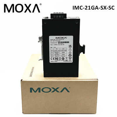 1pcs MOXA IMC-21GA-SX-SC Gigabit Multimode Transceiver SC Interface